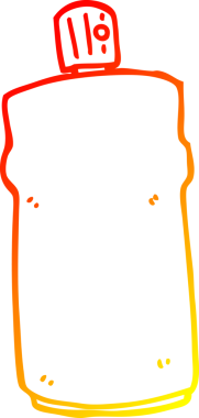 Bir insan tarafından çizilen çizgi film spreyinin sıcak çizgi çizimi