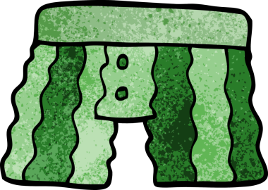 Bir insan tarafından çizilmiş karalama iç çamaşırı.