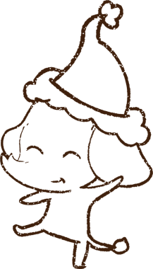 Bir insan tarafından çizilen Festive Fil Kömürü