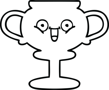 Bir insan tarafından çizilmiş bir kupanın çizgi çizimi