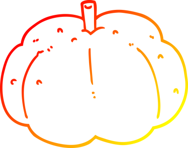 Bir insan tarafından çizilmiş bir çizgi balkabağı çizimi