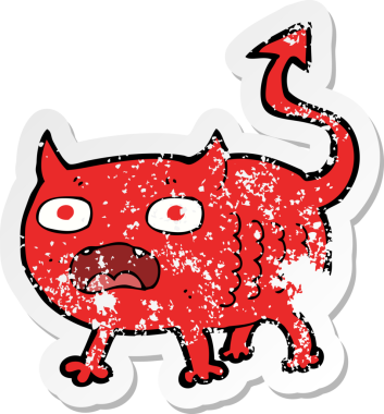 Bir insan tarafından çizilmiş küçük bir çizgi filmin gerilimli yapıştırması.