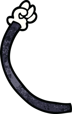 karikatür karalama retro el hareketleri bir insan tarafından çizildi