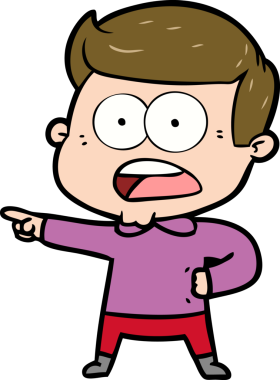 Bir insan tarafından çizilmiş bir karikatür.