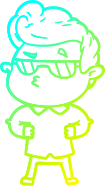 Bir insan tarafından çizilmiş karikatür karikatürü.