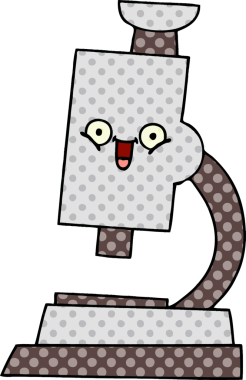 bir insan tarafından çizilmiş mikroskop tarzı çizgi roman