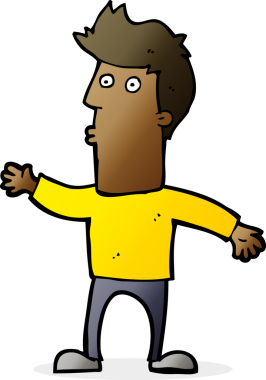 Bir insan tarafından çizilen karikatür adamı şaşırttı