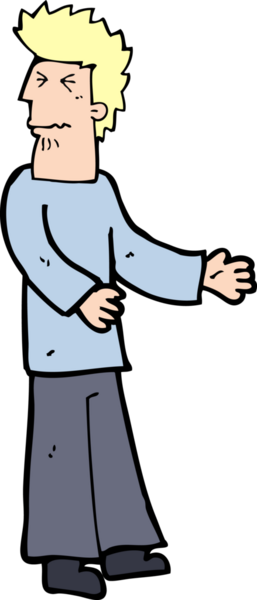 Bir insan tarafından çizilmiş iğrenç bir çizgi film.