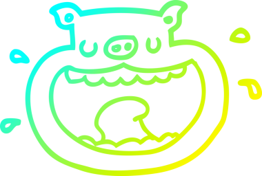 Bir insan tarafından çizilmiş iğrenç bir çizgi film çizimi.