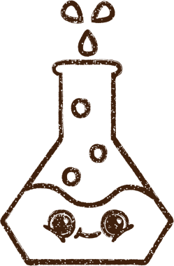 Bilim Deneyi Kömür Çizimi Bir insan tarafından çizildi