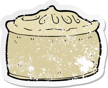 Bir insan tarafından çizilmiş karikatür turtasının gerilimli etiketi.