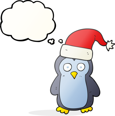 Bir insan tarafından çizilmiş serbest çizim baloncuk pengueni.