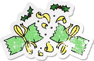 Sıkıntılı bir el yazısı çizilmiş bir çizgi film Bir insan tarafından çizilmiş kraker