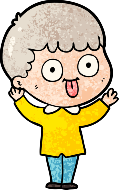 Bir insan tarafından çizilmiş çizgi film adamı.