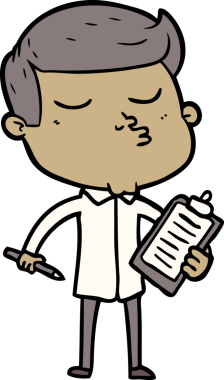 Bir insan tarafından çizilmiş karikatür mankeni adam.