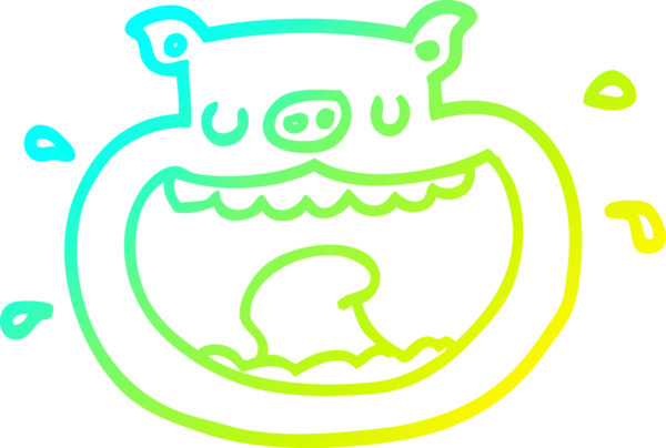 Bir insan tarafından çizilmiş iğrenç bir çizgi film çizimi.