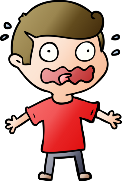 Çizgi filmdeki adam bir insan tarafından çizilmiş.