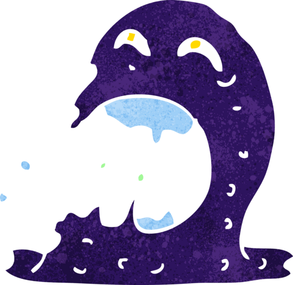 Bir insan tarafından çizilmiş iğrenç bir hayalet.