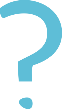 Bir insan tarafından çizilmiş bir soru işaretinin düz renk retro karikatürü