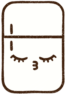 Bir insan tarafından çizilen Mutlu Buzdolabı Tebeşiri