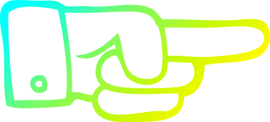 Bir insan tarafından çizilmiş bir çizgi filmin soğuk gradyan çizimi