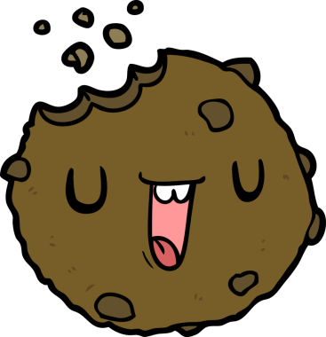 bir insan tarafından çizilmiş karikatür kurabiyesi