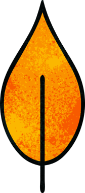 Bir insan tarafından çizilmiş güz yaprağının retro grunge dokusu.