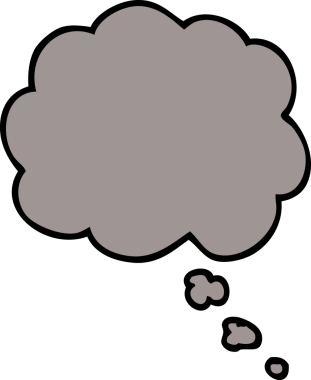 bir insan tarafından çizilmiş karalama ifade kabarcığı