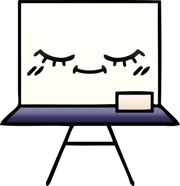 Bir insan tarafından çizilmiş beyaz bir karikatür.