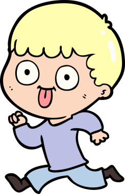 Bir insan tarafından çizilmiş çizgi film adamı.