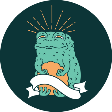 Bir insan tarafından çizilmiş dövme stili karakteri simgesi