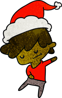 Bir insan tarafından çizilmiş Kawai çocuğunun el çizimi karikatürü.