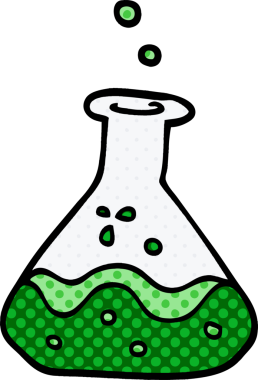 bir insan tarafından çizilmiş karalama bilim deneyi.