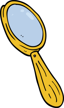 Bir insan tarafından çizilmiş karalama büyüteç.