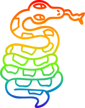 bir insan tarafından çizilmiş gökkuşağı gradyanı çizimi