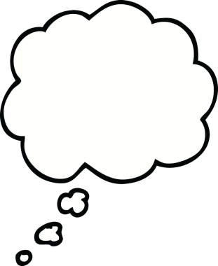 bir insan tarafından çizilmiş karalama ifade kabarcığı