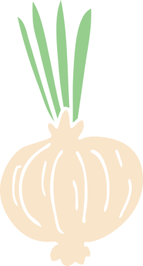 Bir insan tarafından çizilmiş karalama soğanı.