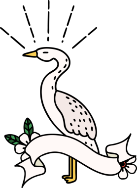 Bir insan tarafından çizilmiş dövme stili bir parşömen.