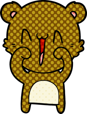 Bir insan tarafından çizilmiş bir çizgi film karakteri.