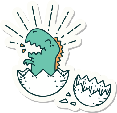 Bir insan tarafından çizilmiş, kuluçkaya yatan bir dövme stili.