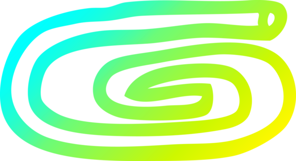 Bir insan tarafından çizilmiş bir karikatür kağıdının soğuk gradyan çizimi