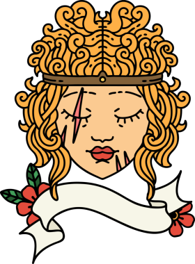 Retro Dövme Tarzı İnsan Barbar Karakteri