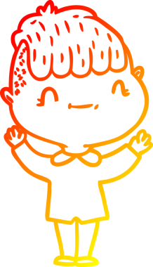 Bir insan tarafından çizilmiş, karikatür dostu bir çocuk çizimi.