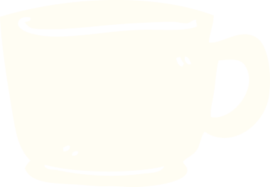 Bir insan tarafından çizilmiş karalama çay fincanı.