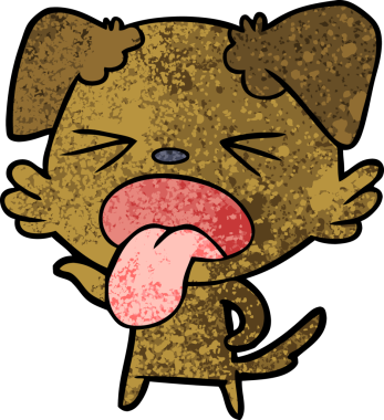 Bir insan tarafından çizilmiş iğrenç bir çizgi film.