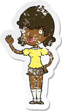 Bir insan tarafından çizilmiş sallanan bir karikatürün gerilimli yapıştırması.