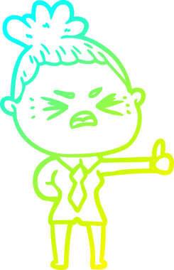 Bir insan tarafından çizilmiş kızgın bir karikatür çizimi.