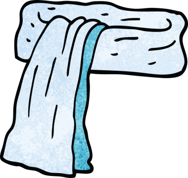 Bir insan tarafından çizilmiş karalama eşarbı.