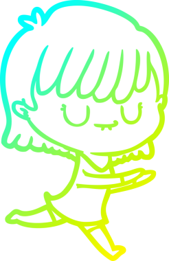 Bir insan tarafından çizilmiş bir karikatür kadın çizimi.