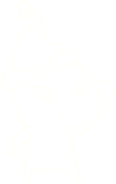 Bir insan tarafından çizilmiş Noel Ayısı Tebeşiri